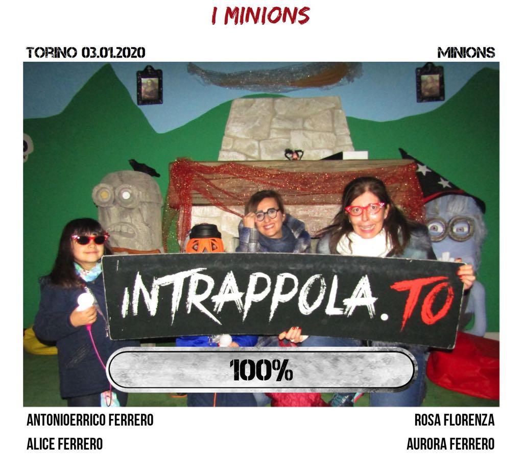 Il gruppo i minions è fuggito dalla nostra escape room 