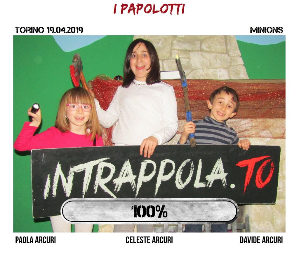 Il gruppo i papolotti è fuggito dalla nostra escape room 
