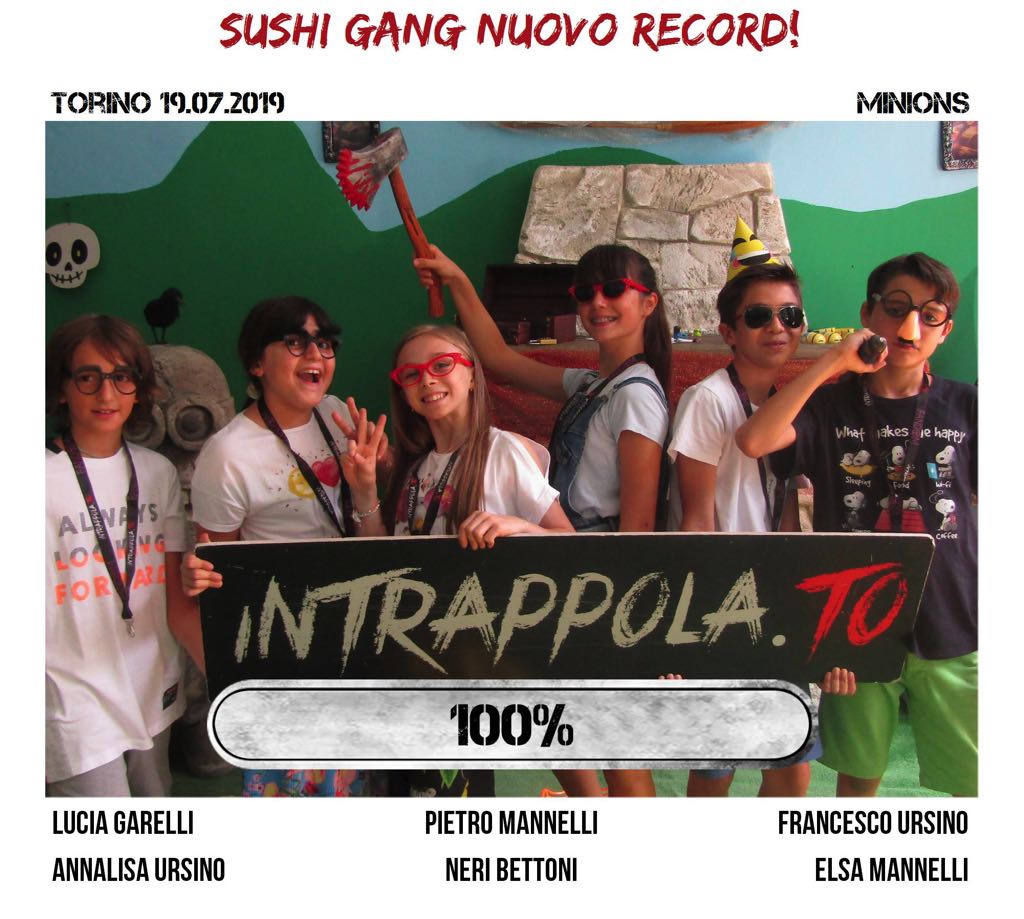 Il gruppo sushi gang nuovo record! è fuggito dalla nostra escape room 