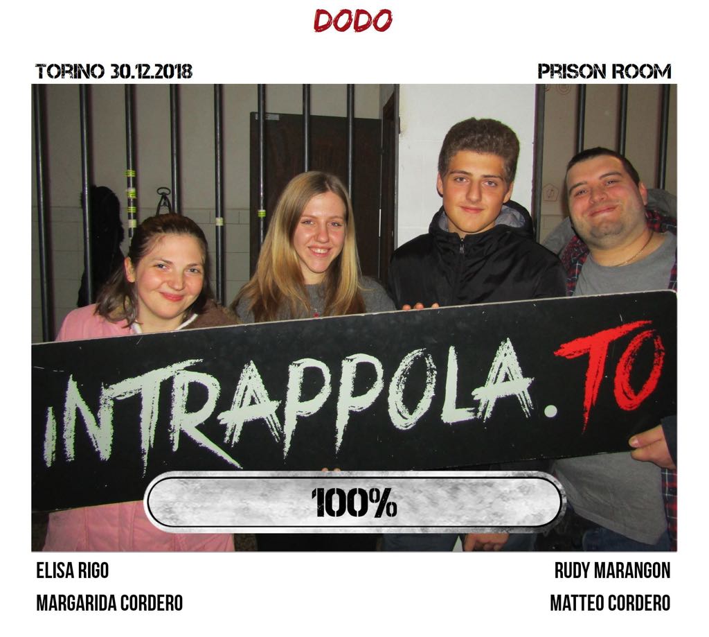 Il gruppo dodo è fuggito dalla nostra escape room Prison Room