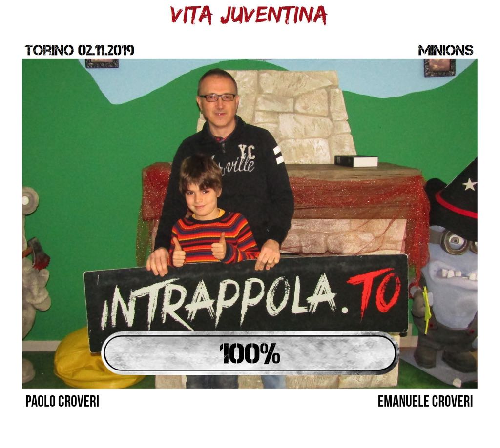 Il gruppo vita juventina è fuggito dalla nostra escape room 