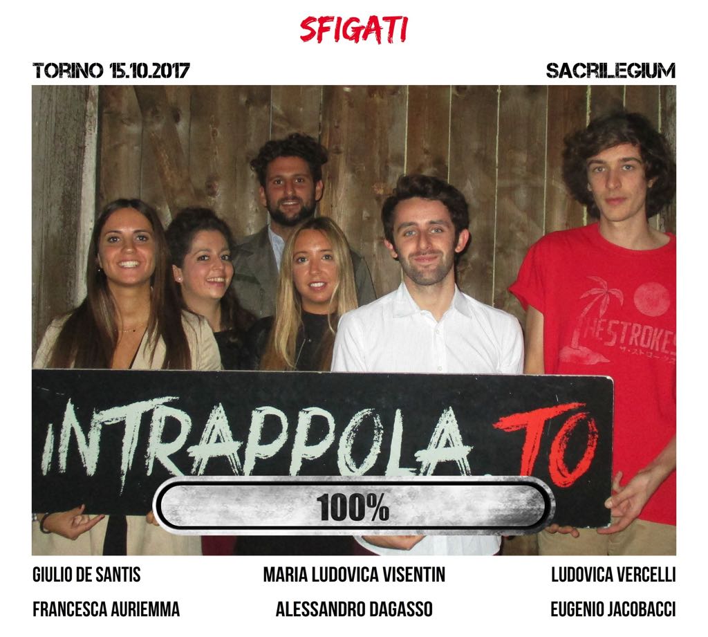 Il gruppo sfigati è fuggito dalla nostra escape room Sacrilegium