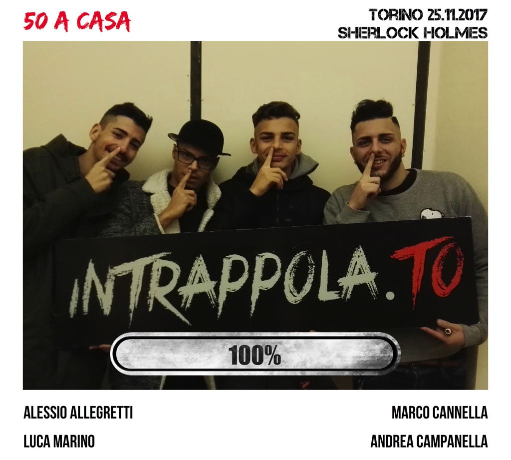 Il gruppo 50 a casa è fuggito dalla nostra escape room Sherlock Holmes