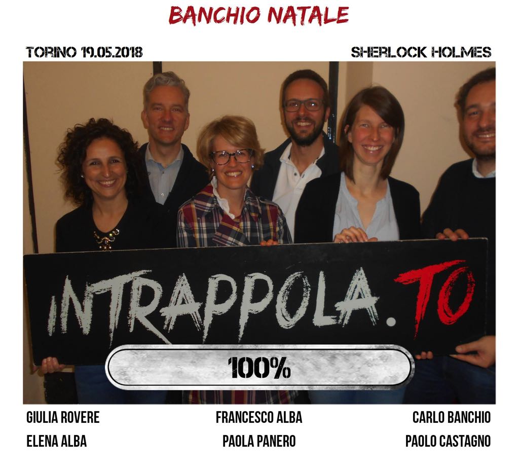 Il gruppo banchio natale è fuggito dalla nostra escape room Sherlock Holmes