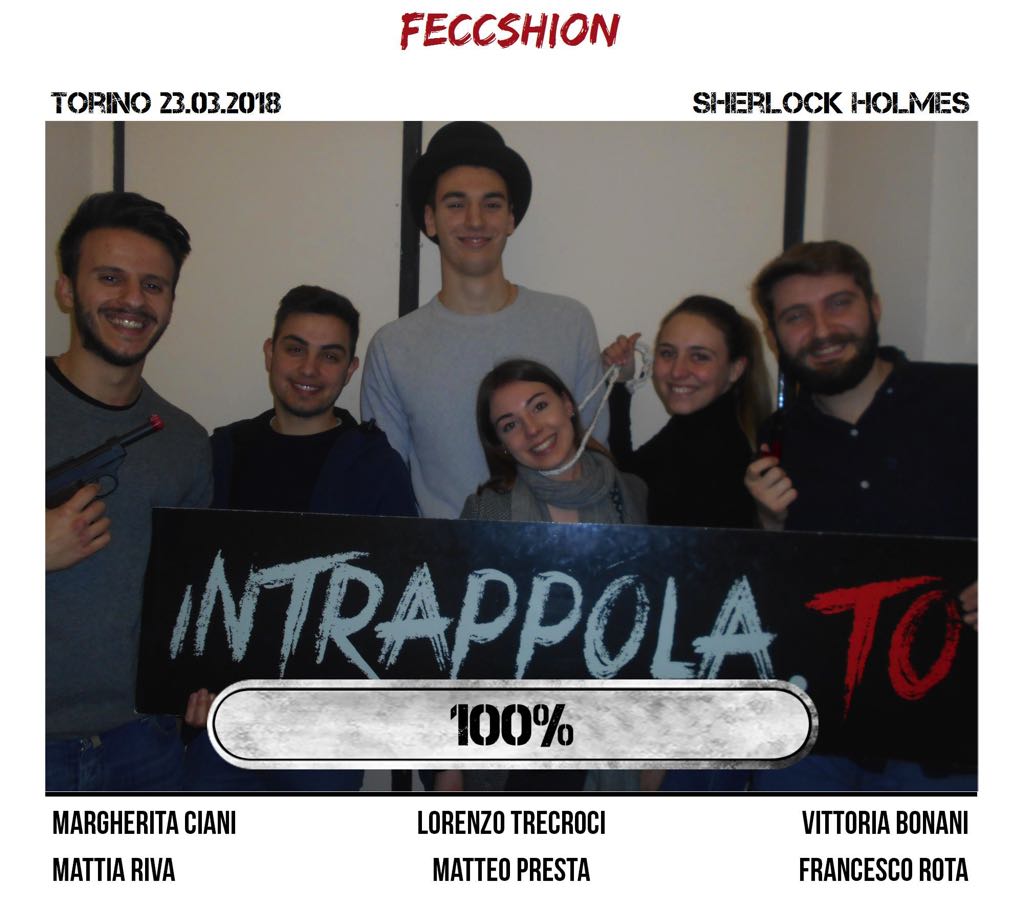 Il gruppo feccshion è fuggito dalla nostra escape room Sherlock Holmes
