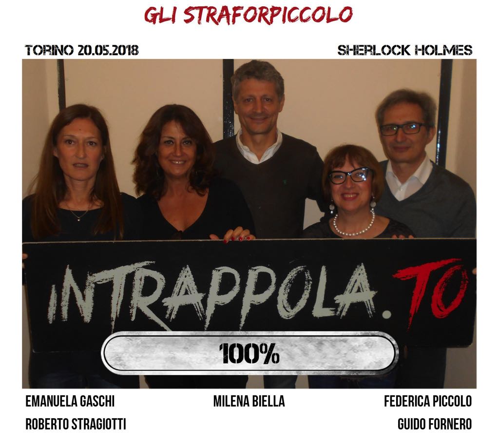 Il gruppo gli straforpiccolo è fuggito dalla nostra escape room Sherlock Holmes