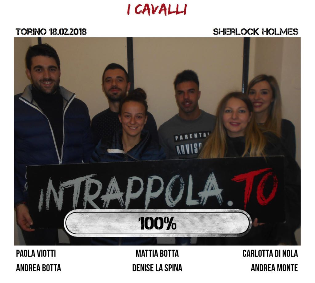 Il gruppo i cavalli è fuggito dalla nostra escape room Sherlock Holmes