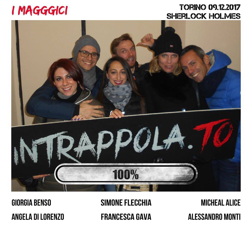 Il gruppo i magggici è fuggito dalla nostra escape room Sherlock Holmes
