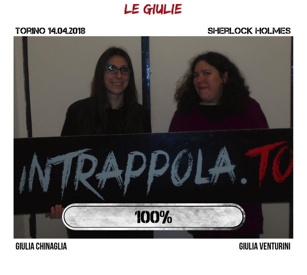 Il gruppo le giulie è fuggito dalla nostra escape room Sherlock Holmes