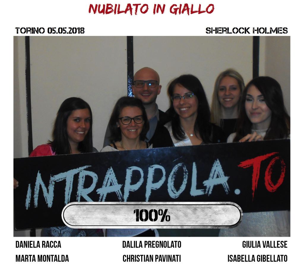 Il gruppo nubilato in giallo è fuggito dalla nostra escape room Sherlock Holmes