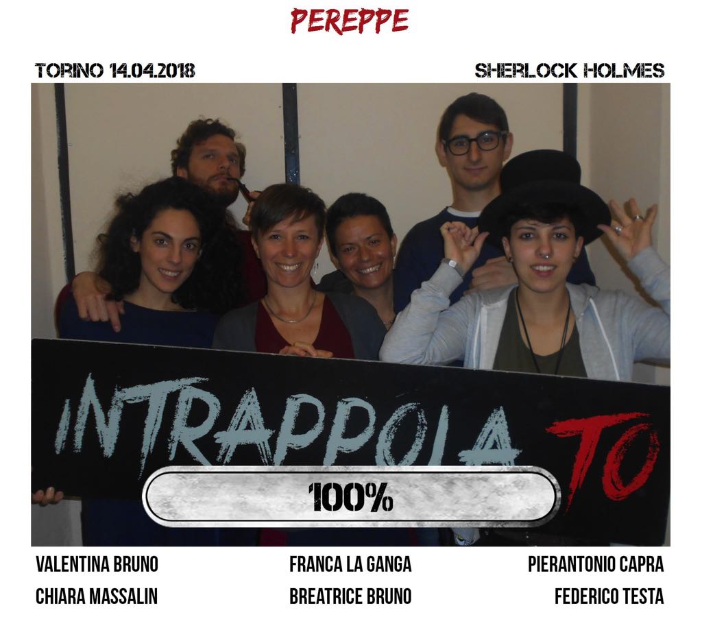 Il gruppo pereppe è fuggito dalla nostra escape room Sherlock Holmes