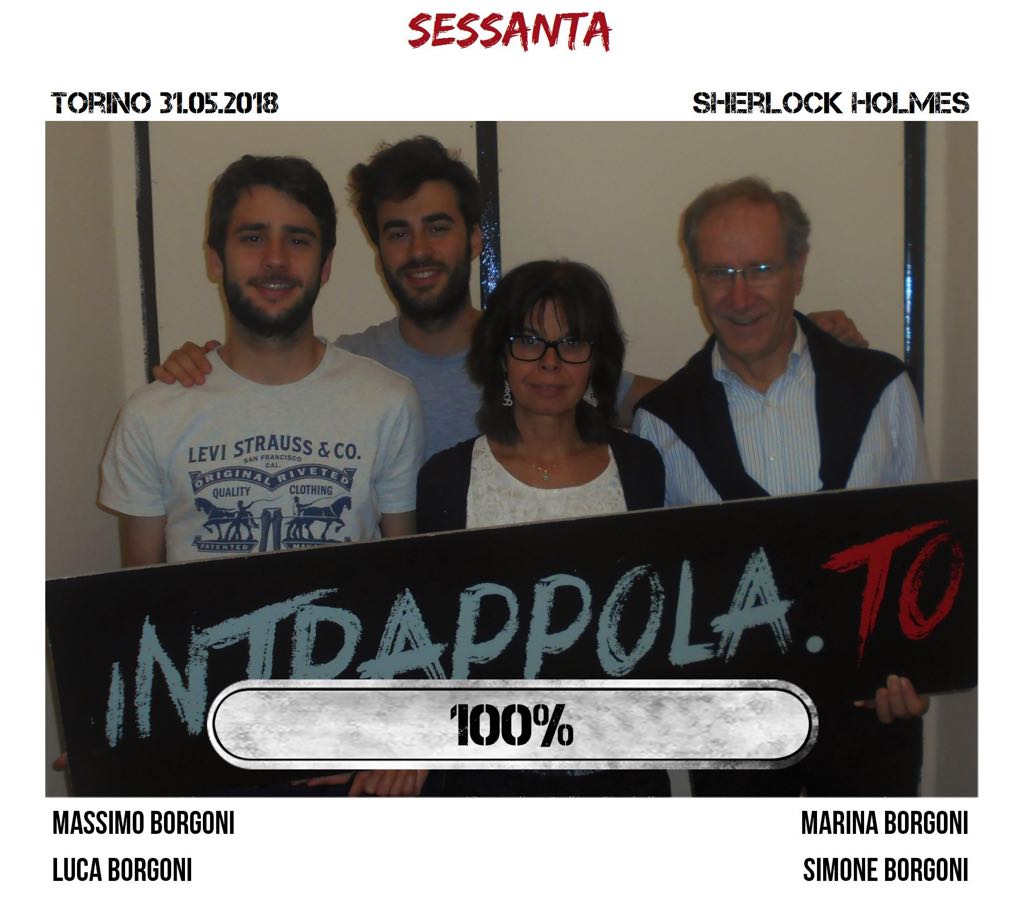 Il gruppo sessanta è fuggito dalla nostra escape room Sherlock Holmes