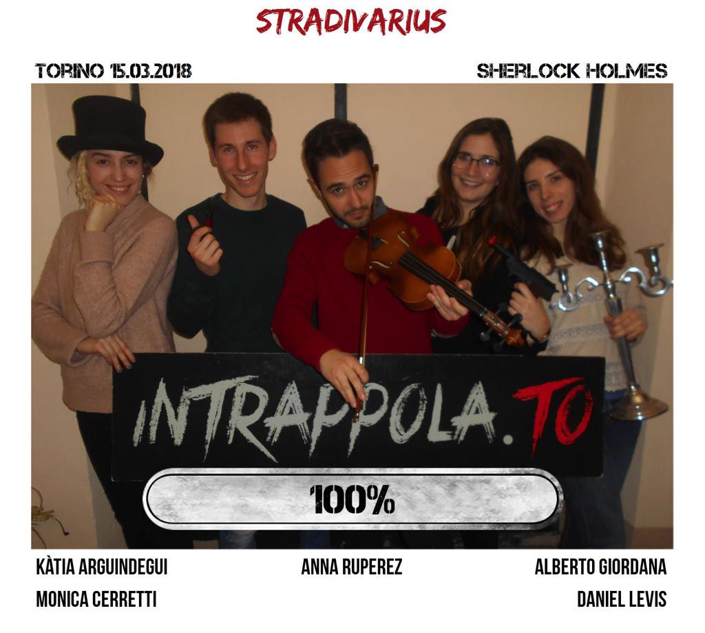 Il gruppo stradivarius è fuggito dalla nostra escape room Sherlock Holmes