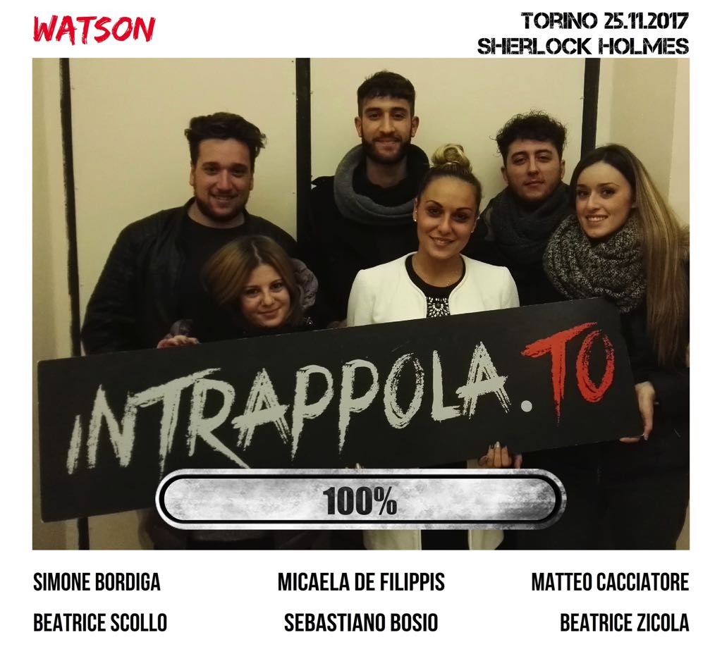 Il gruppo watson è fuggito dalla nostra escape room Sherlock Holmes