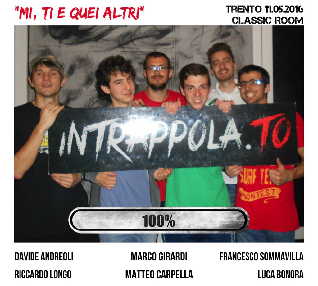 Il gruppo "Mi, ti e quei Altri" è fuggito dalla nostra escape room Classic Room