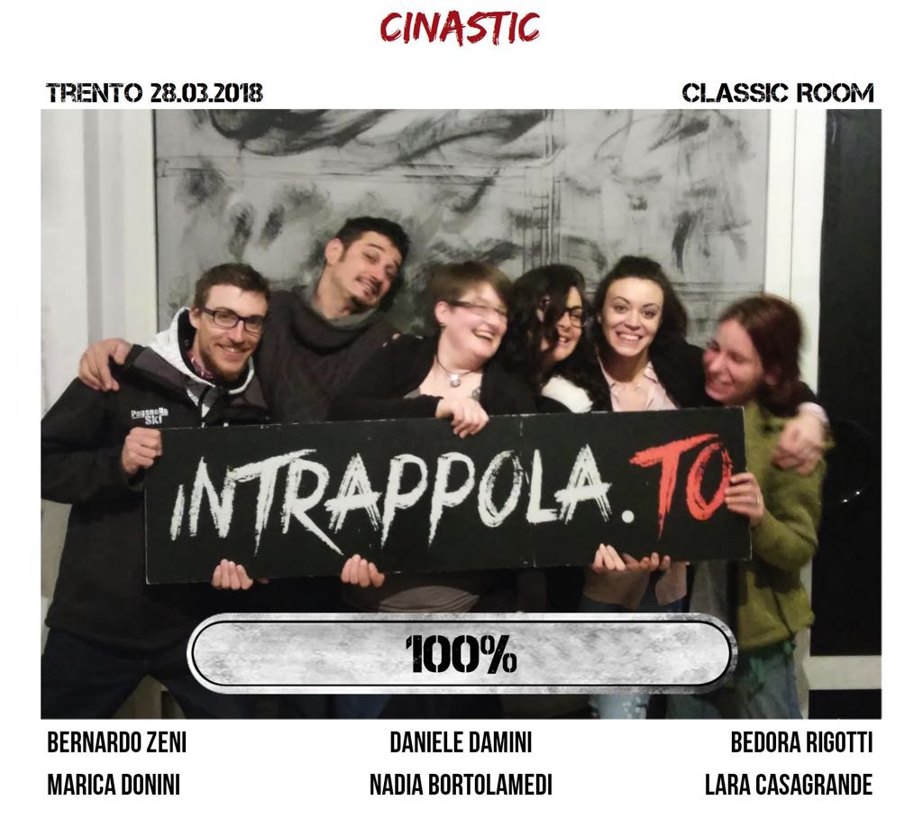 Il gruppo cinastic è fuggito dalla nostra escape room Classic Room