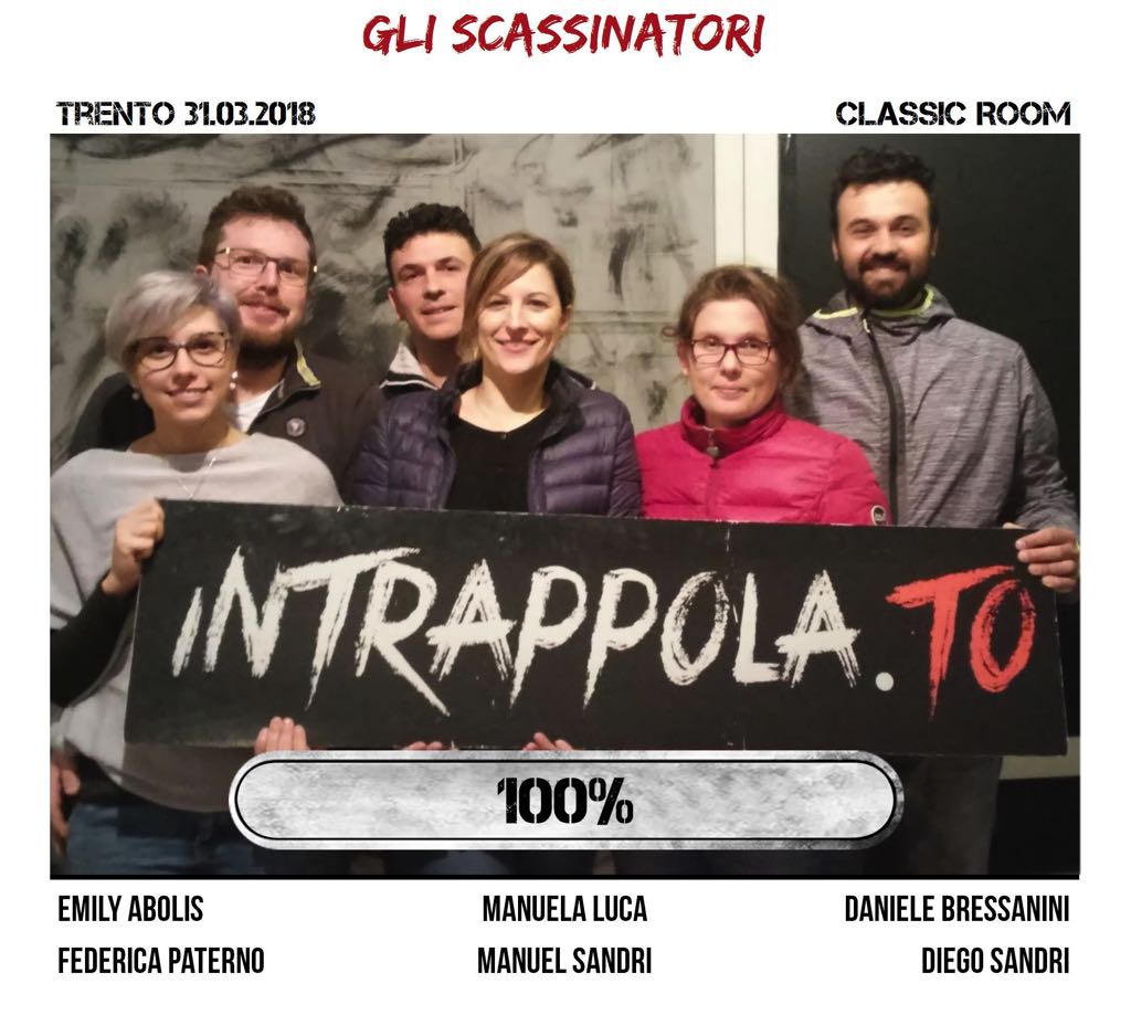 Il gruppo gli scassinatori è fuggito dalla nostra escape room Classic Room