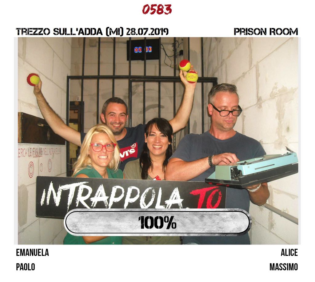 Il gruppo 0583 è fuggito dalla nostra escape room Prison Room