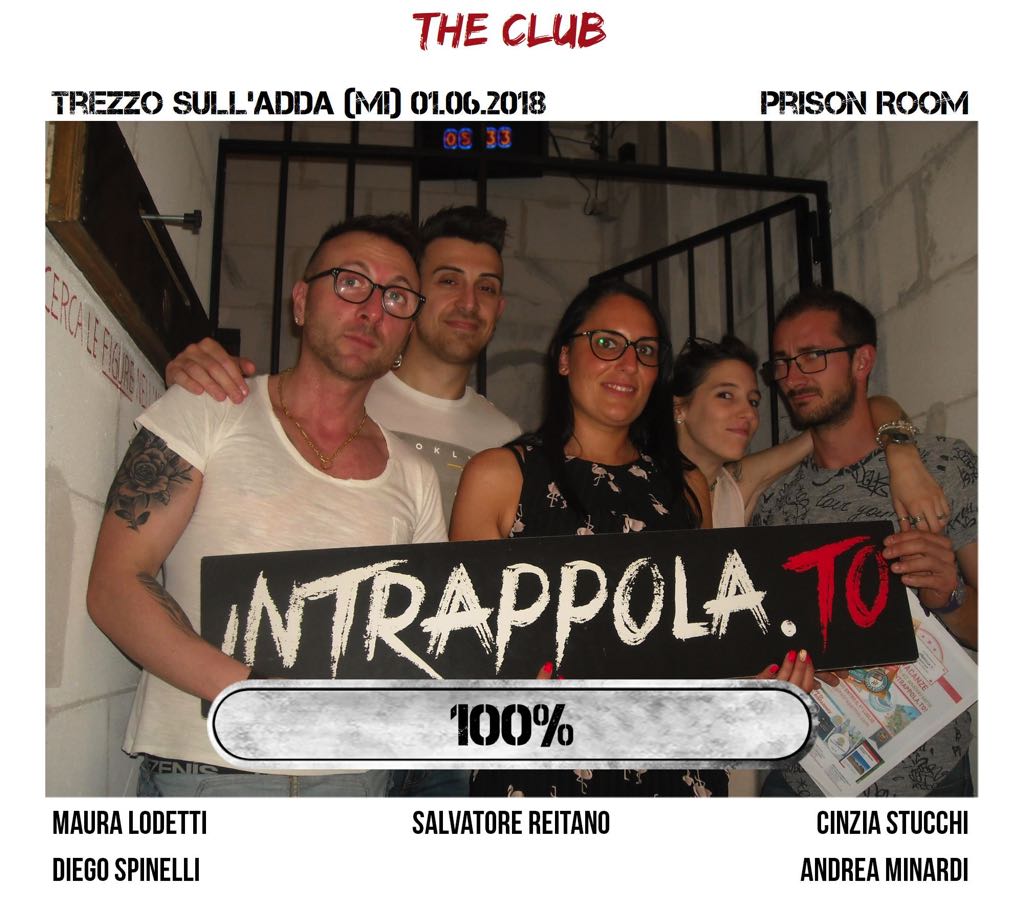 Il gruppo The Club è fuggito dalla nostra escape room Prison Room