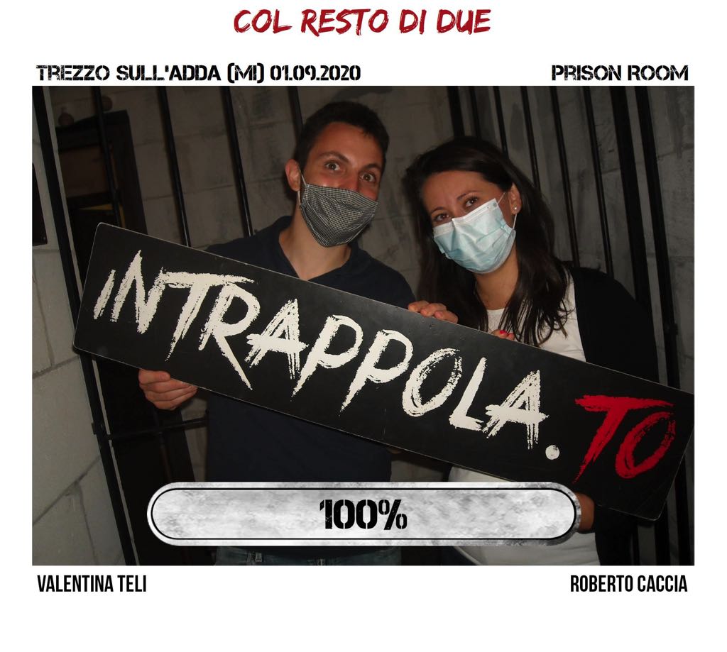 Il gruppo col resto di due è fuggito dalla nostra escape room Prison Room