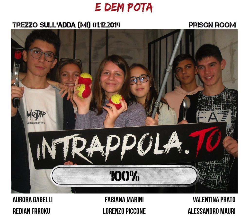 Il gruppo e dem pota è fuggito dalla nostra escape room Prison Room