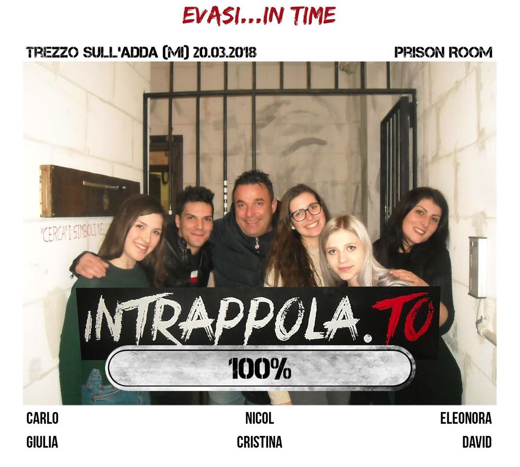 Il gruppo evasi...in time è fuggito dalla nostra escape room Prison Room