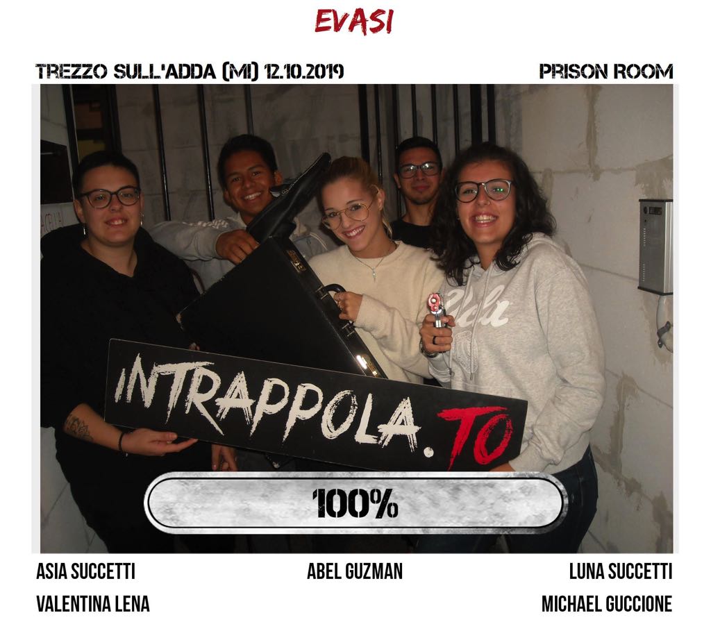 Il gruppo evasi è fuggito dalla nostra escape room Prison Room