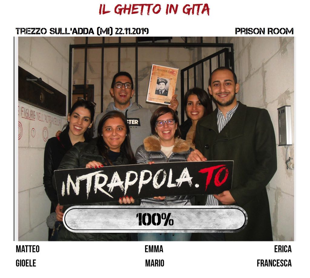 Il gruppo il ghetto in gita è fuggito dalla nostra escape room Prison Room