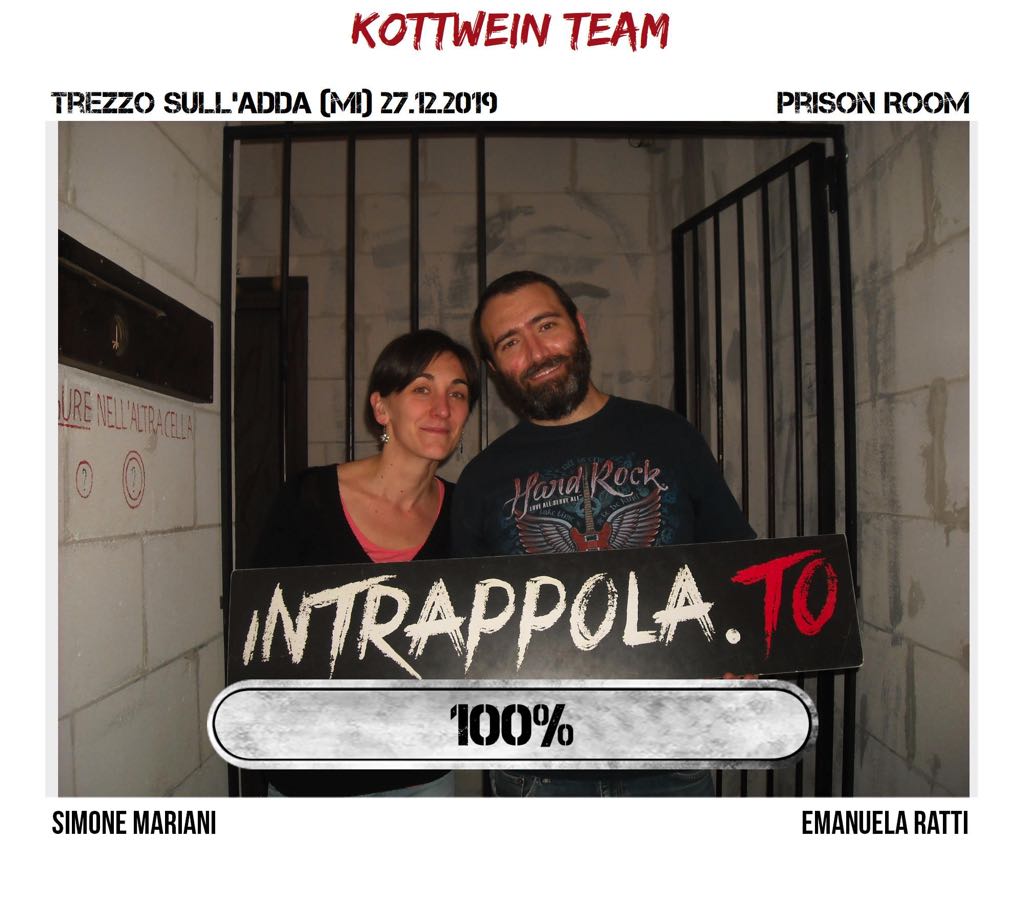 Il gruppo kottwein team è fuggito dalla nostra escape room Prison Room