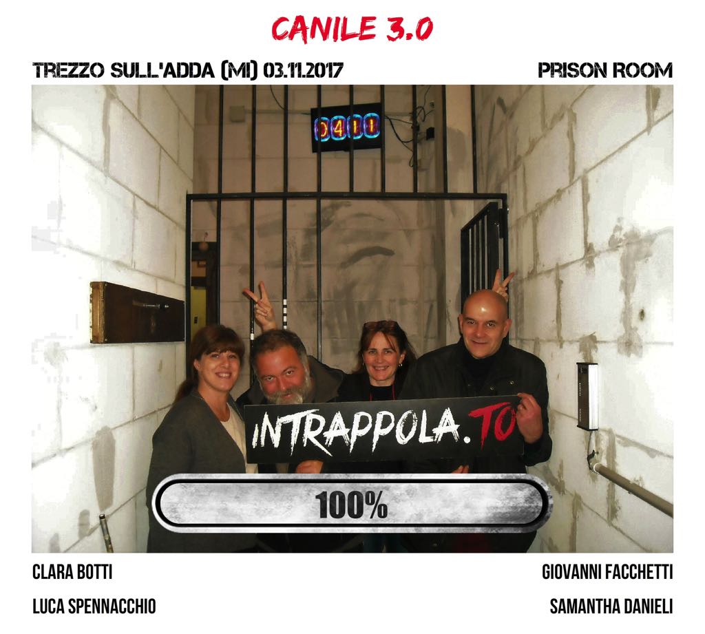 Il gruppo canile 3.0 è fuggito dalla nostra escape room Prison Room