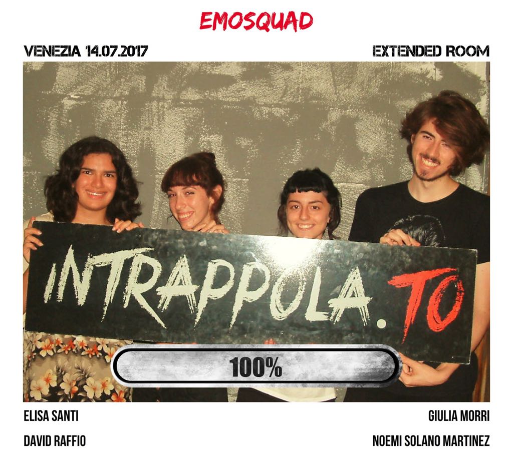 Il gruppo emosquad è fuggito dalla nostra escape room Extended Room