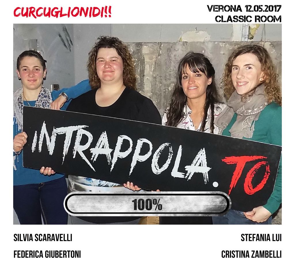 Il gruppo Curcuglionidi!! è fuggito dalla nostra escape room Classic Room