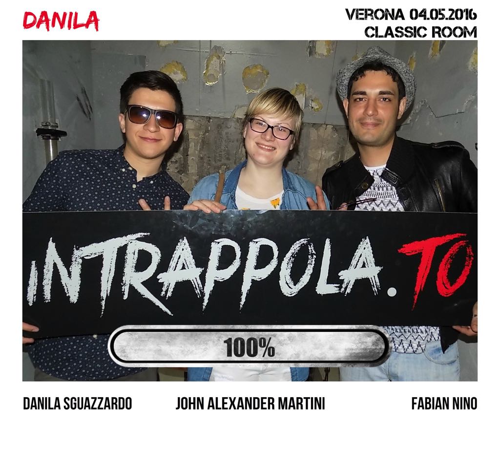 Il gruppo Danila è fuggito dalla nostra escape room Classic Room
