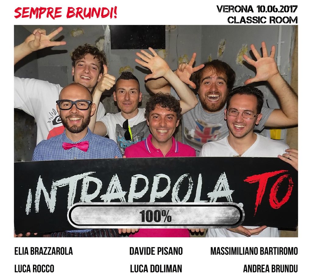 Il gruppo SEMPRE BRUNDI! è fuggito dalla nostra escape room Classic Room