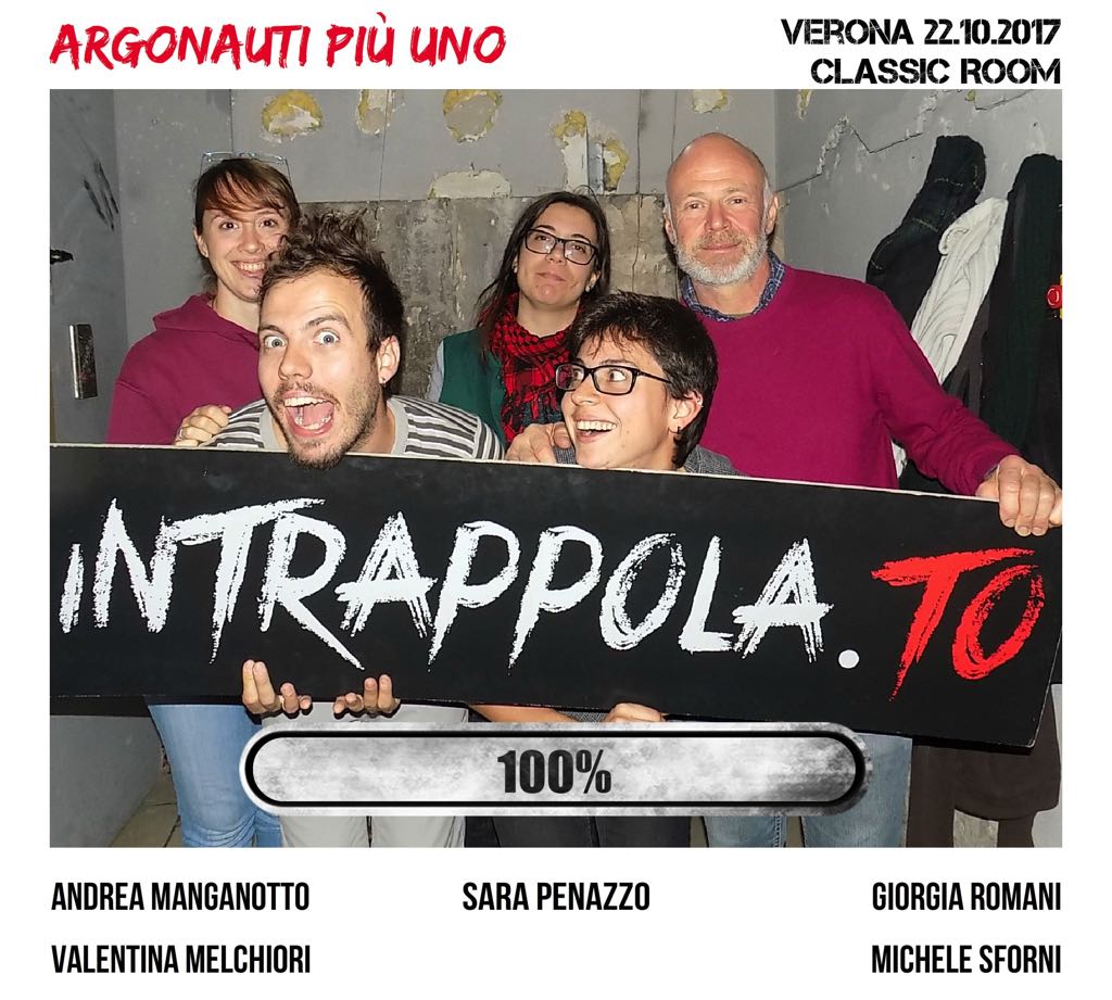Il gruppo argonauti più uno è fuggito dalla nostra escape room Classic Room