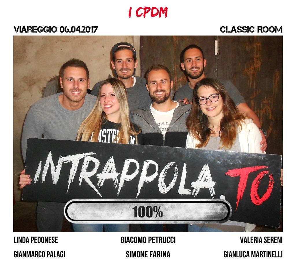 Il gruppo I CPDM è fuggito dalla nostra escape room Classic Room