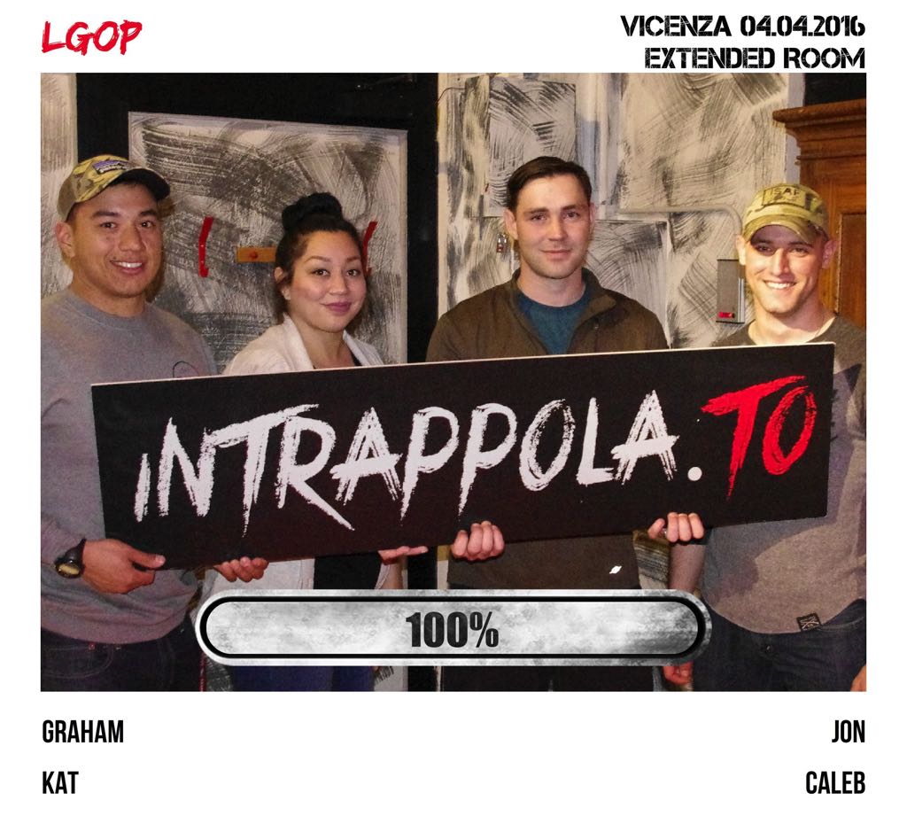 Il gruppo LGOP è fuggito dalla nostra escape room Extended Room
