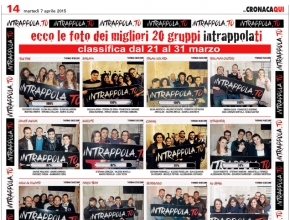 CronacaQui - Ecco le foto dei migliori 20 gruppi Intrappola.ti