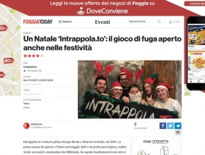 Foggia Today - Un Natale Intrappola.to: il gioco di fuga aperto anche nelle festività