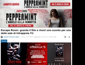 Escape room: guarda il film e ricevi una sconto per una delle sale di Intrappola.to