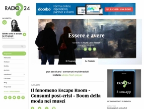 Il Sole 24 ore - Radio24 - Il fenomeno escape room