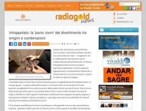 Radio Gold - Intrappolato: la ‘panic room’ del divertimento tra enigmi e combinazioni
