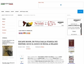 Times In Italy - Escape room, in fuga dalla stanza dei misteri: ecco il gioco di moda a Milano