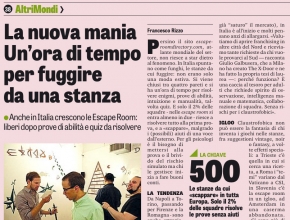 Gazzetta dello Sport - La nuova mania di Intrappola.to: un'ora di tempo per fuggire da una stanza