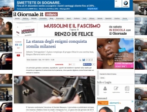 Il Giornale - La stanza degli enigmi conquista 10mila milanesi