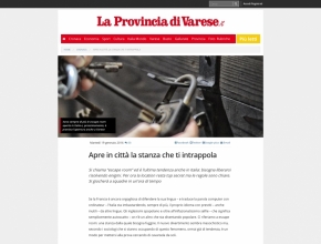 La Provincia di Varese - Intrappola.to: Apre in città la stanza che ti intrappola