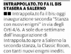la Città di Salerno - Intrappola.to fa il bis stasera a Salerno