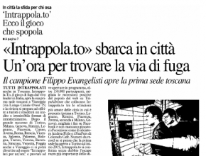 La Nazione - Viareggio: Intrappola.to sbarca in città