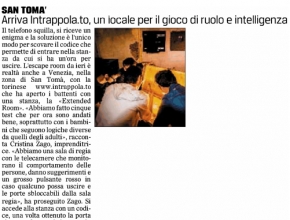 Il Gazzettino - Arriva Intrappola.to, un locale per il gioco di ruolo e intelligenza