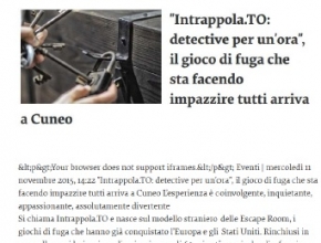 EtAlia.net - Detective per un'ora con Intrappola.to